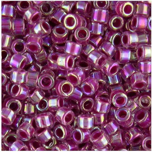 Delica Beads Lined Magenta DB056