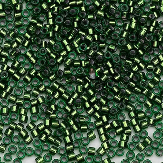 Delica Beads Silver Lined Olivine DB182