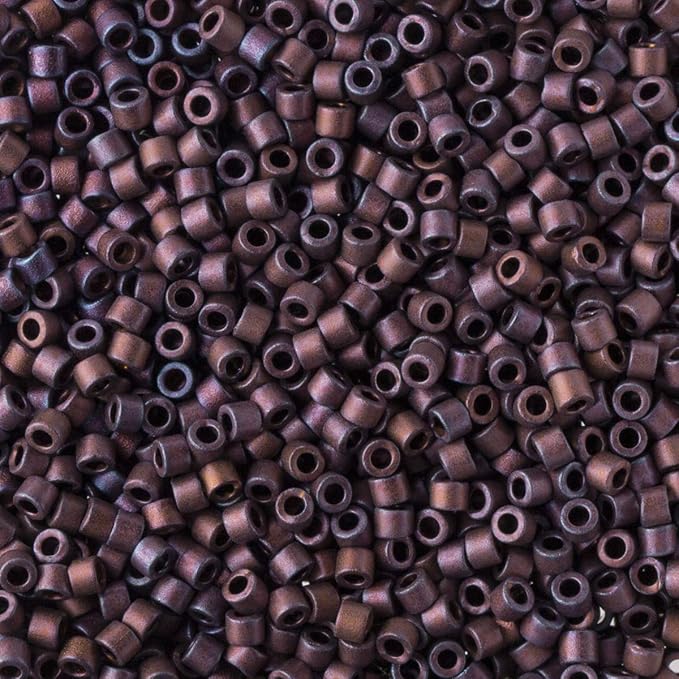 Delica Bead  Opaque Metallic Dark Copper Matte DB312
