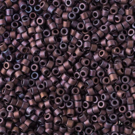 Delica Bead  Opaque Metallic Dark Copper Matte DB312