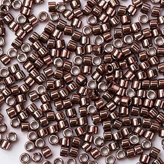 Delica Bead Galvanized Rose Gold Dyed DB460