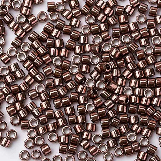 Delica Bead Galvanized Rose Gold Dyed DB460