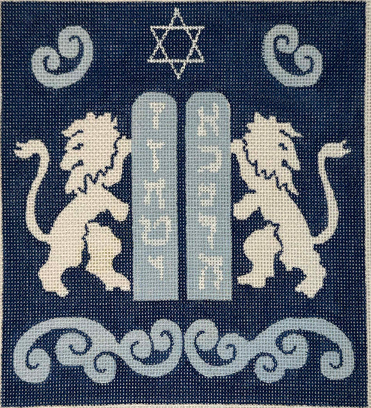 Blue Lions and Tablets Tefillin