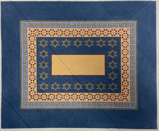 Blue and Gold Tallit by Shelbi