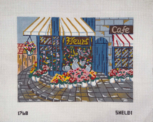 Vintage Paris Flower Shop by Shelbi