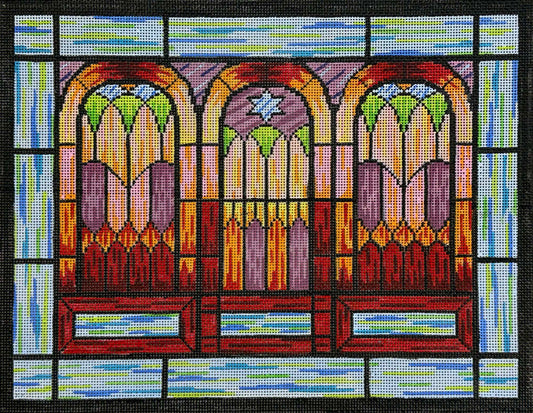 Stained Glass Tallit by Susan Roberts