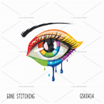 Is she crying? Fancy eye.