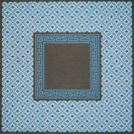 Blue and Brown Diamonds Tefillin