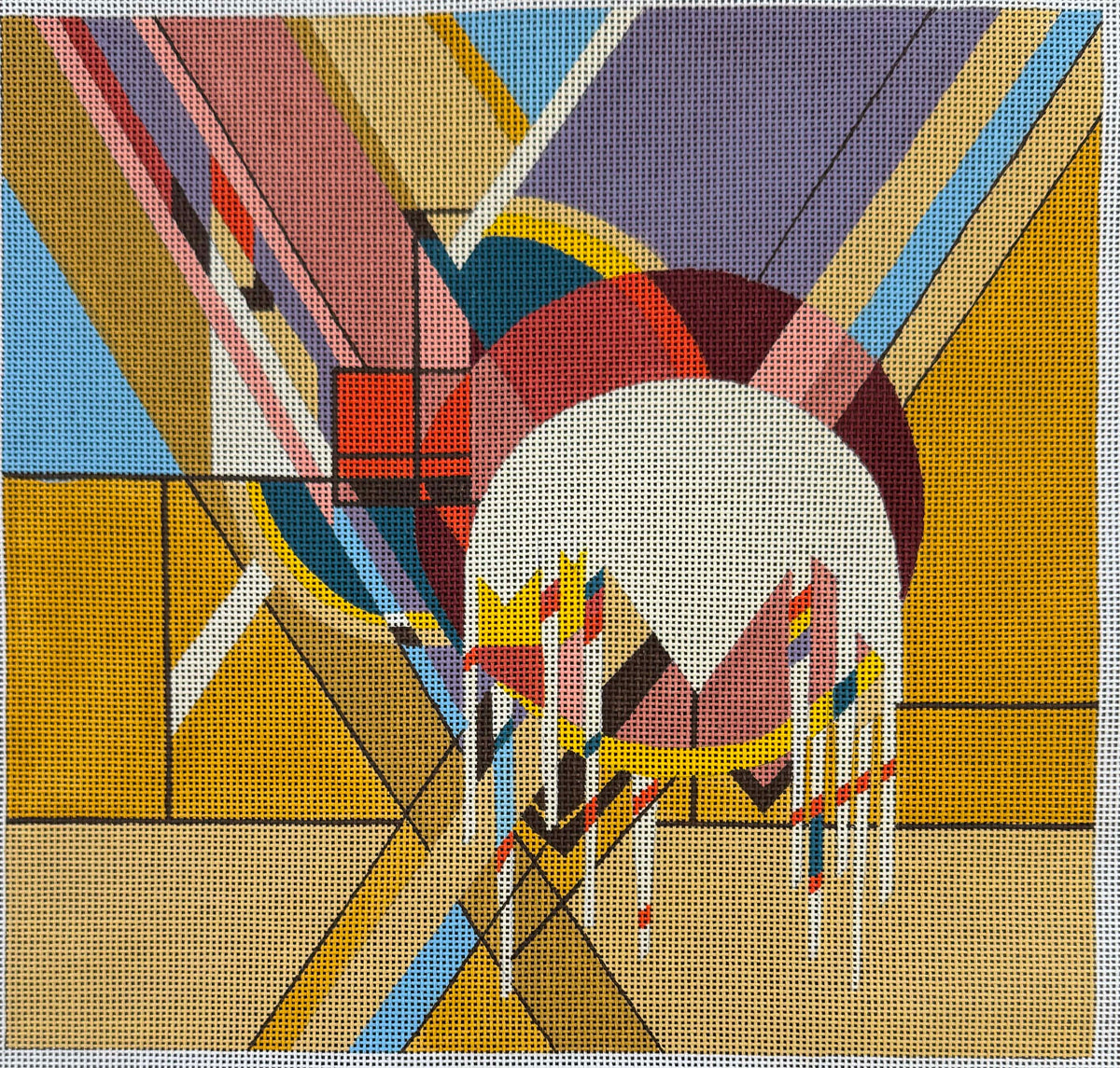Vintage Canvas - Abstract by Danji