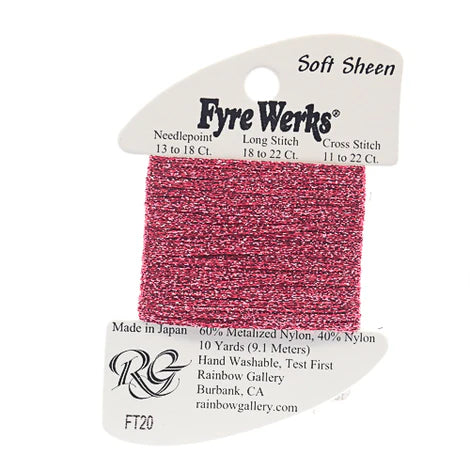 Fyre Werks Soft Sheen, Raspberry FT20