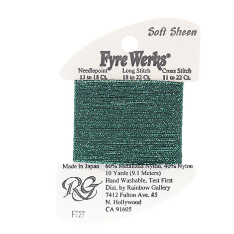 Fyre Werks Soft Sheen, Tree Green FT27