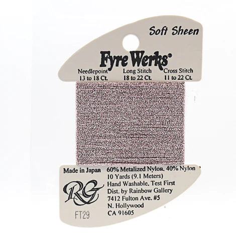 Fyre Werks Soft Sheen, Pink FT29