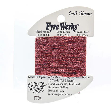 Fyre Werks Soft Sheen, Fire Red FT30