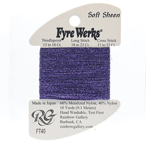 Fyre Werks Soft Sheen, Dark Periwinkle FT40