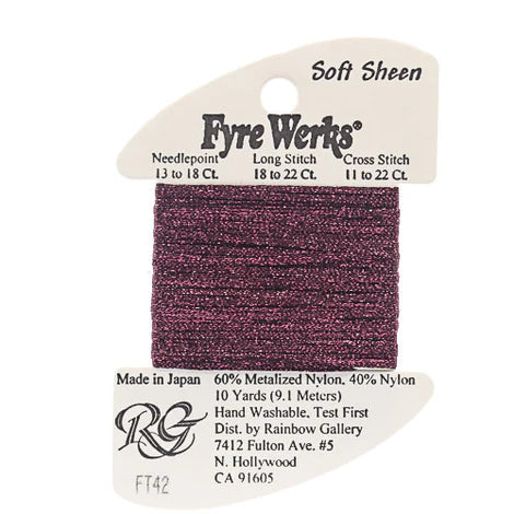 Fyre Werks Soft Sheen, Plum FT42
