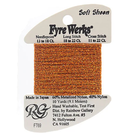 Fyre Werks Soft Sheen, Burnt Orange FT69