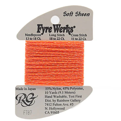 Fyre Werks Soft Sheen, Vibrant Orange FT87