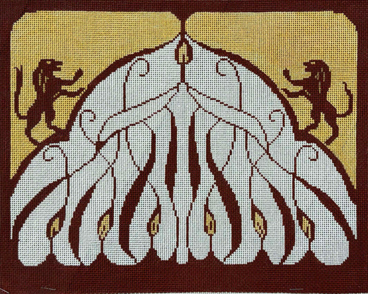 Menorah Tallit by Aviva