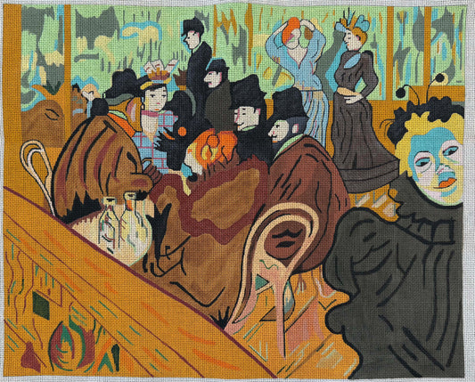 Art Reproduction of At the Moulin Rouge by Lautrec