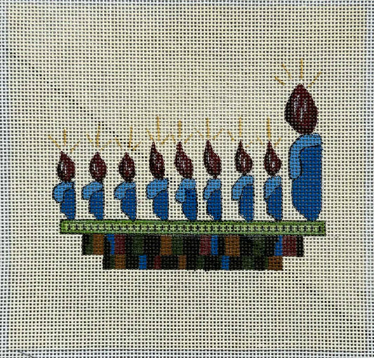 Gone Stitching Menorah and stitch guide