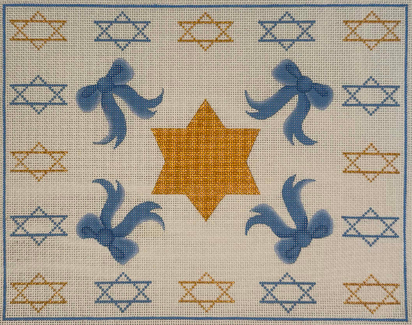 Star and Blue Bows Tallit