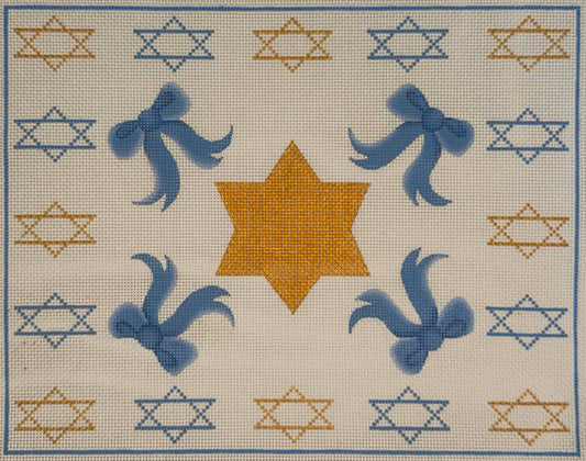 Star and Blue Bows Tallit