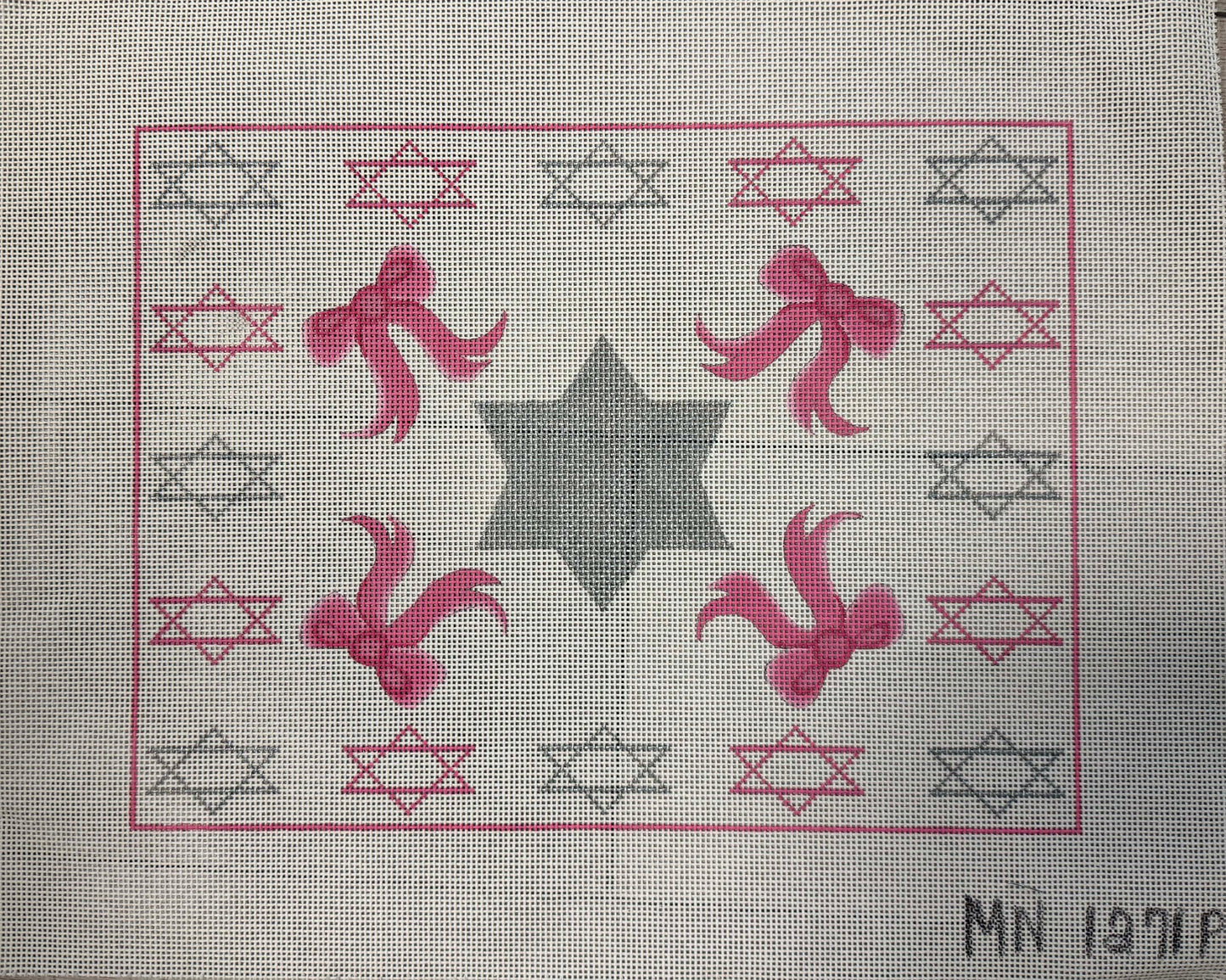 Star and Pink Bows Tallit