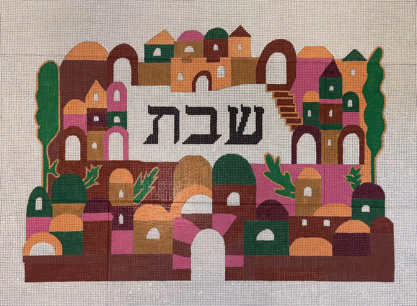 Pink Eternal City Challah Cover