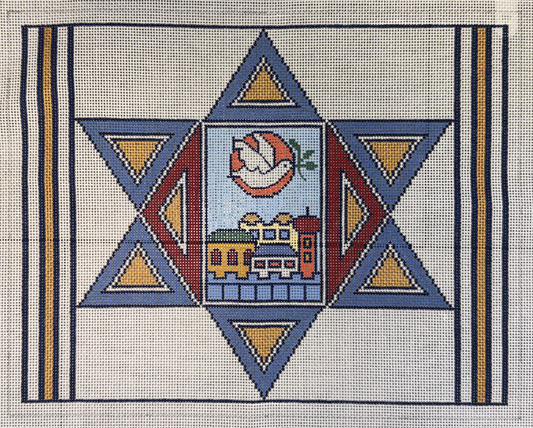 Dove and Jerusalem Inside Star