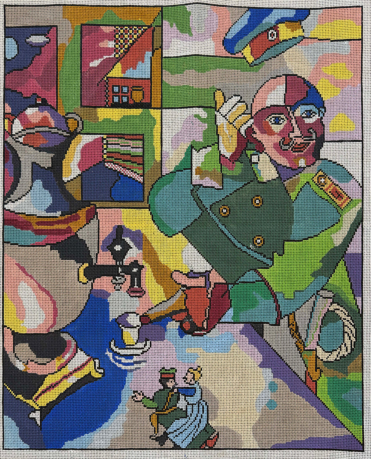 Art Adaption of Soldier Drinks by Chagall