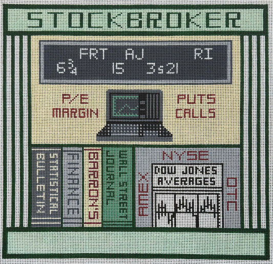 Stockbroker Large Career Plaque
