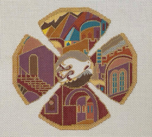 Peace over Jerusalem Kippa