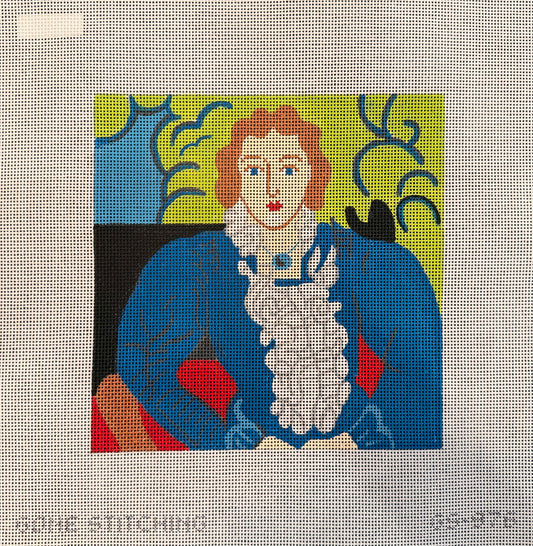 Woman in Blue
