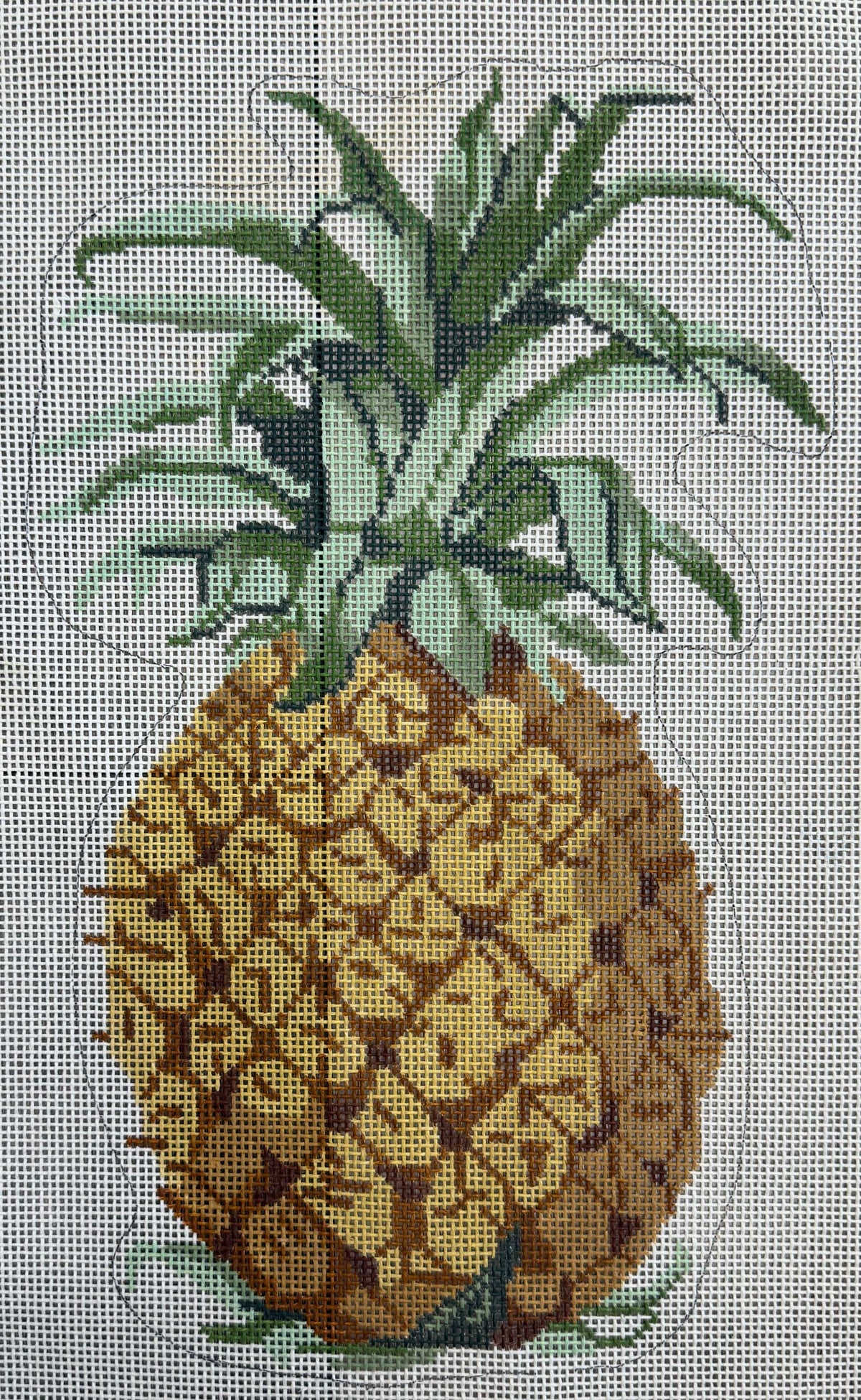 Vintage Canvas Pinapple