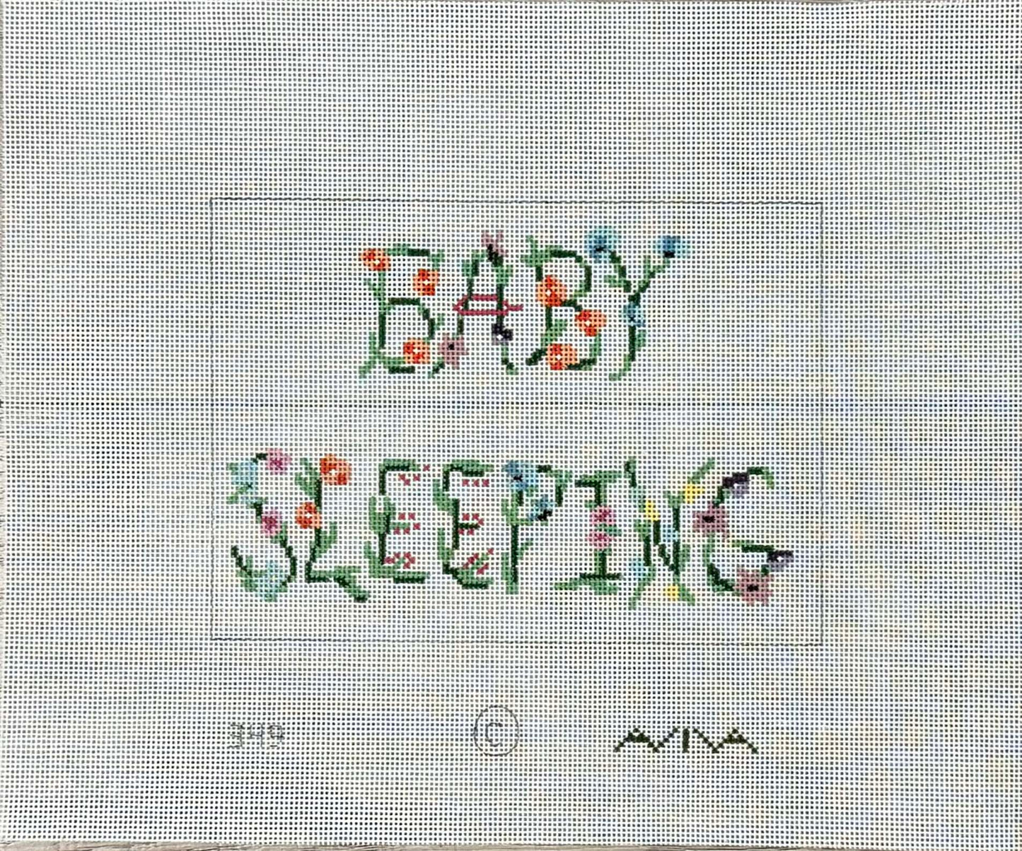 Baby Sleeping in Ribbon - 18 count