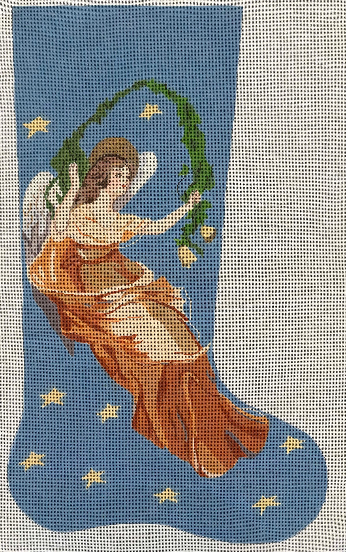 Vintage Canvas - Angel with Garland