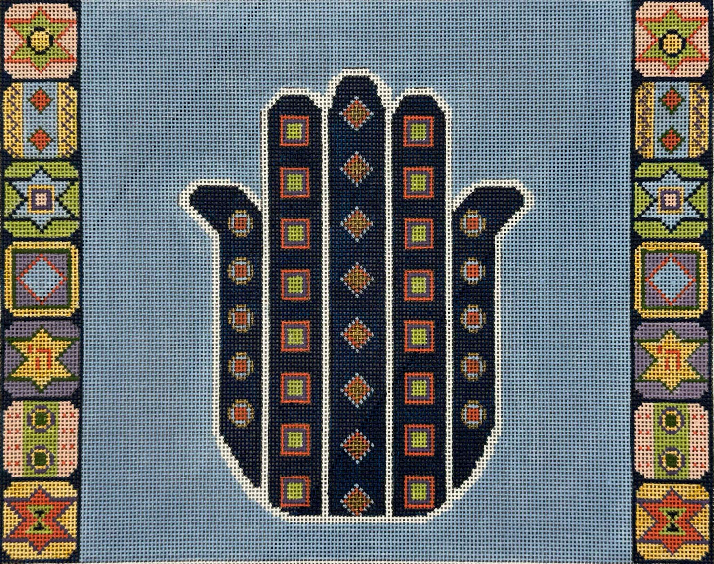Hamsa with Symbols Tallit