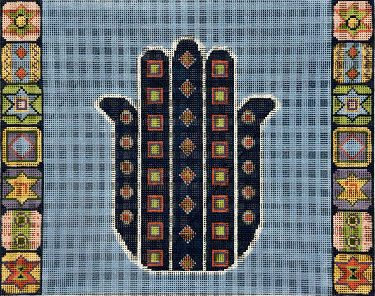 Hamsa with Symbols Tallit