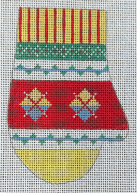 Vintage Canvas - Christmas Ornament #3