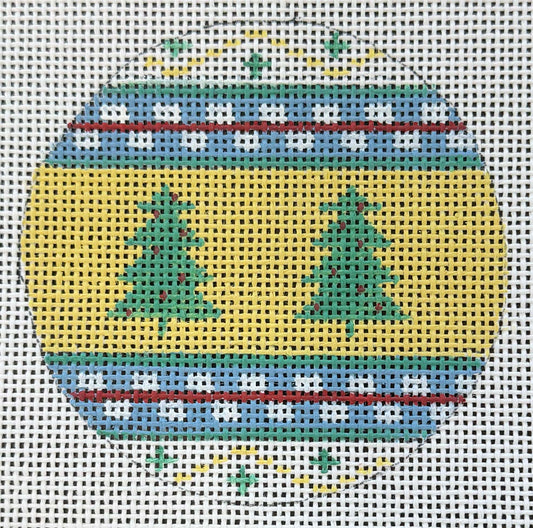 Vintage Canvas - Christmas Ornament #2
