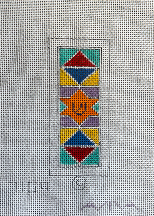 Mini Geometric Multicolor Mezuzah