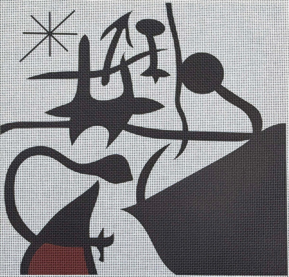 Art Adaption of Woman Birds in the Night by Joan Miro - UV Printed