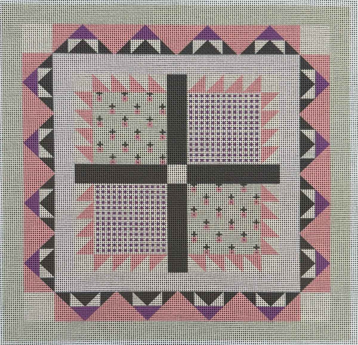 Quilt Geometric Canvas #1