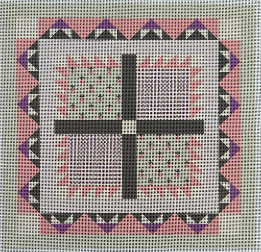 Quilt Geometric Canvas #1