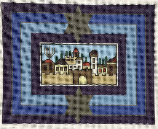 Star Over Jerusalem Tallit Bag - UV Printed