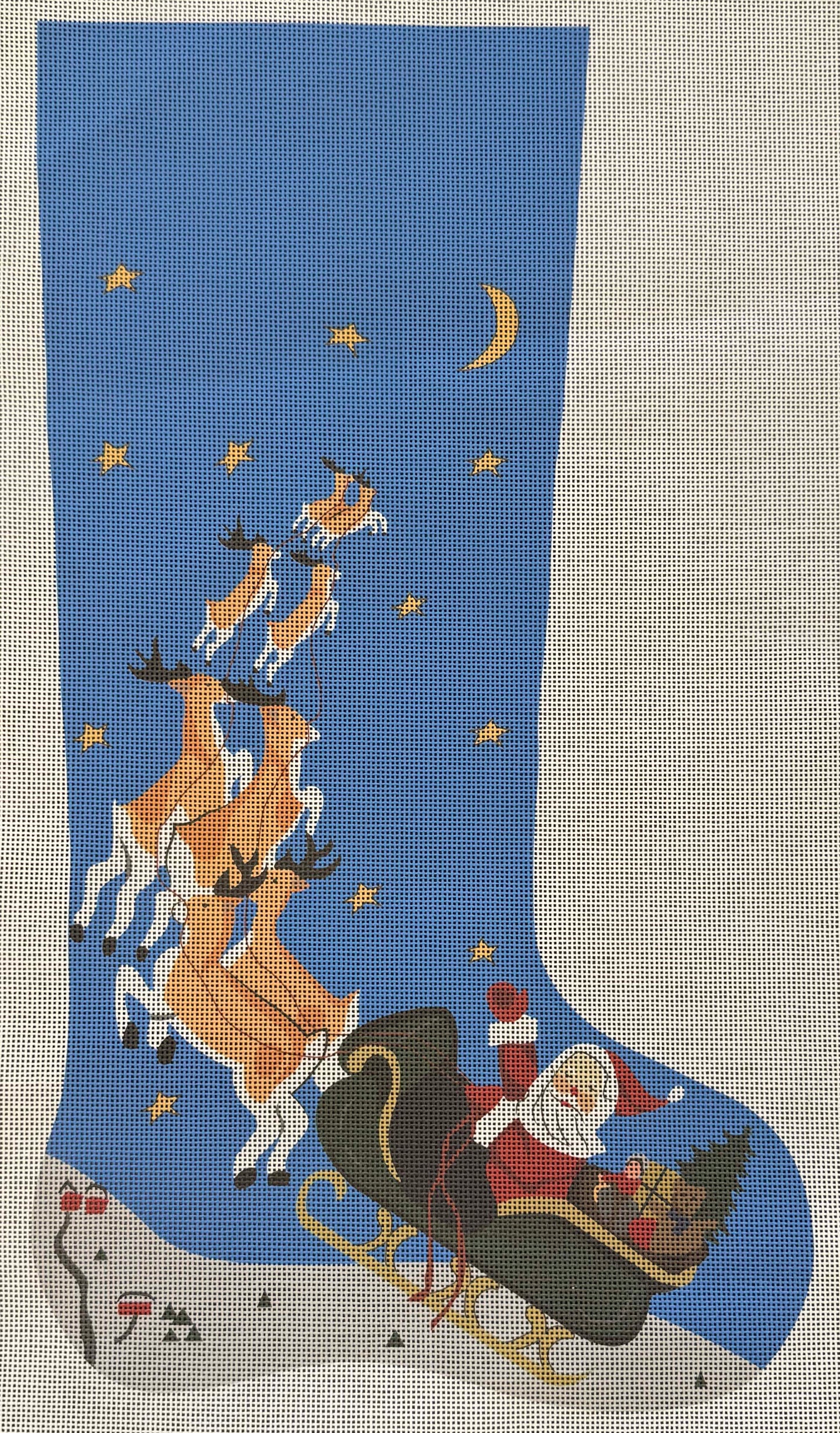 Santa is on His Way Stocking - UV Printed