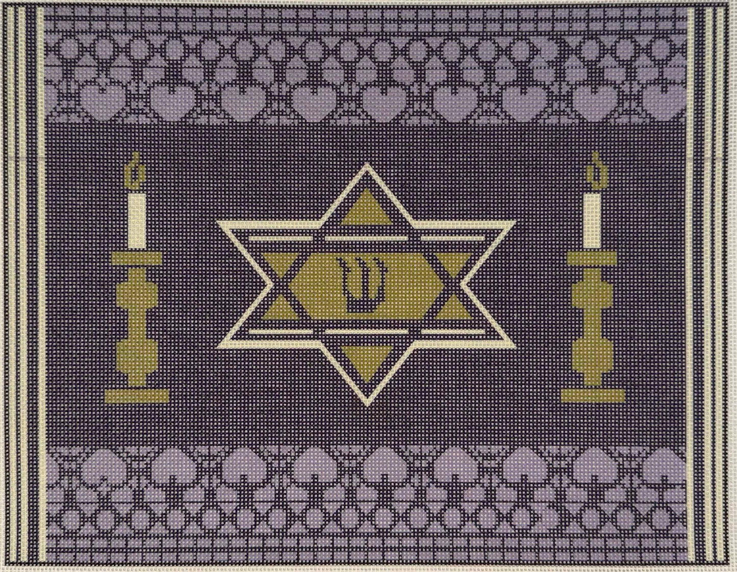 Star and Candles Tallit - UV Printed