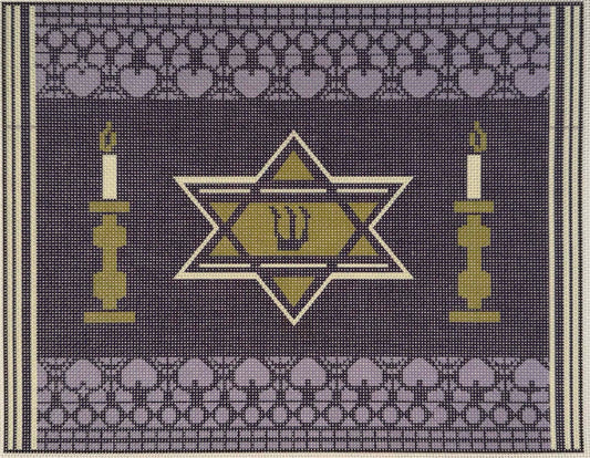 Star and Candles Tallit - UV Printed