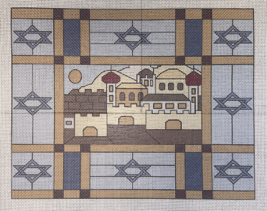 Jerusalem Stained Glass Tallit-printed version