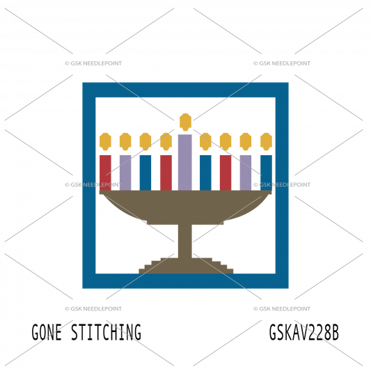 Beginner Canvas: Menorah